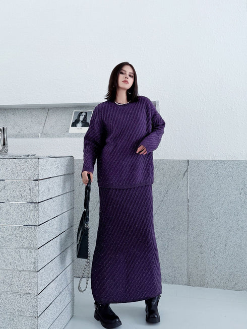 Diagonal Knit Texture Series